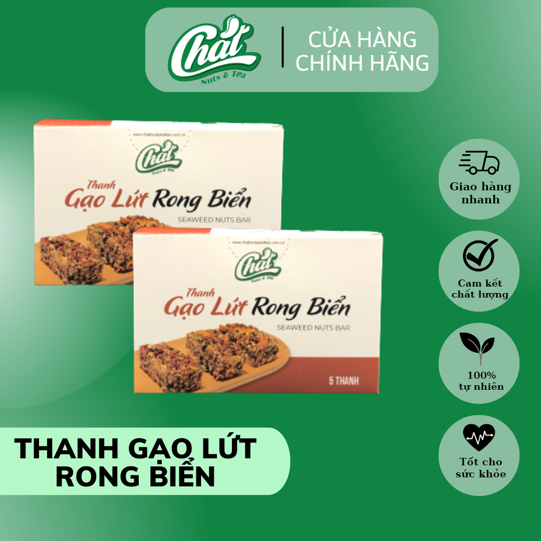 Thanh gạo lứt rong biển - 5 thanh